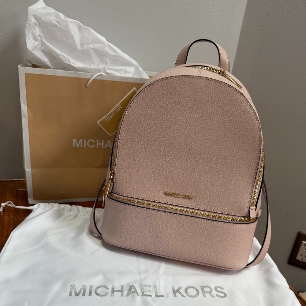 Michael Kors Powder Blush Backpack – NWT + Dust Bag